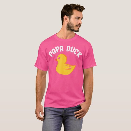 Papa Duck Funny Duck Lover Duck Hunting Father'S D T-Shirt (Vorne ganz)