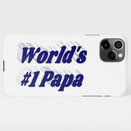 Papa dunkelblauer Text iPhone Gehäuse iPhone 11Pro Max Hülle