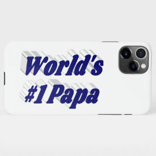 Papa dunkelblauer Text iPhone Gehäuse iPhone 11Pro Max Hülle