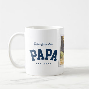 Papa ein Foto sportlich marineblaue Blauer Vaterta Kaffeetasse