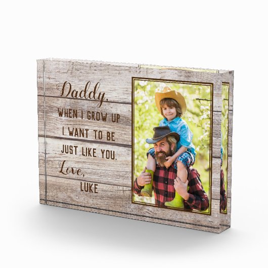 Papa ein Foto, wenn ich aufgewachsen bin Fotoblock (Rechts)