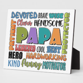 Papa: Ein Vermächtnis von Stärke und Liebe Fotoplatte