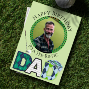 Papa Eine Foto Golf Geburtstagskarte Karte