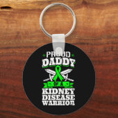 Papa einer Nierenerkrankung Krieger KK-Bewusstsein Schlüsselanhänger (Vorderseite)