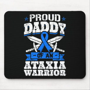 Papa eines Ataxia Krieger-Bewusstsein Ribbon Dysta Mousepad