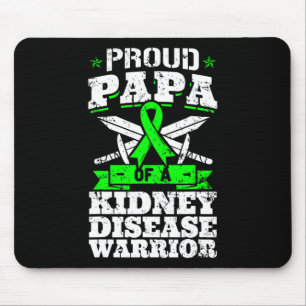 Papa eines Kidney Disease Warrior CKD Awareness Va Mousepad
