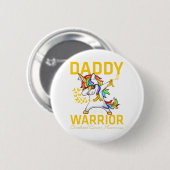 Papa eines Kriegers Button (Vorne & Hinten)