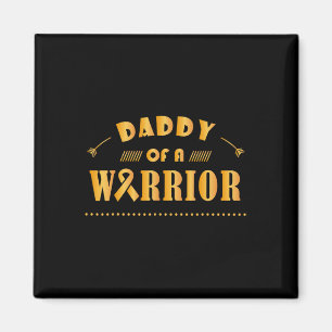 Papa eines Kriegers Krebs der Kindheit Ribbon Awar Magnet