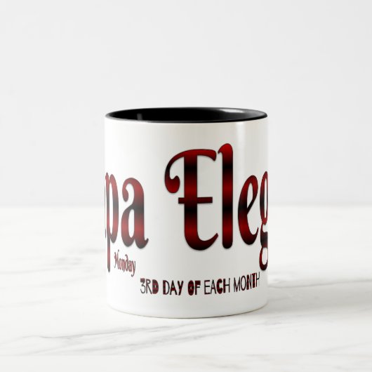 Papa Elegua Zweifarbige Tasse (Mittel)