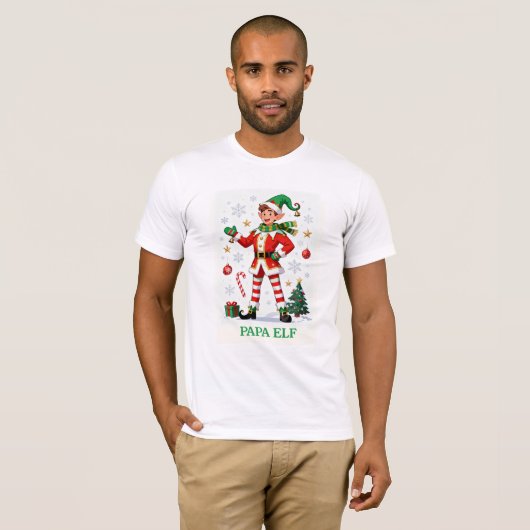 Papa Elf: Certified Holiday Legend T-Shirt (Vorne ganz)