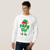 Papa Elf Christmas Family Pajama Design Sweatshirt (Vorne ganz)