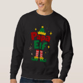 Papa Elf Christmas Family Pajama Design Sweatshirt (Vorderseite)