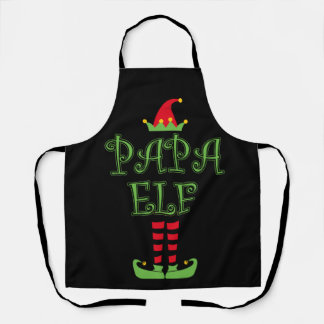 Papa Elf Christmas TShirt Schürze