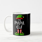 Papa Elf Family Matching Group Christmas Dad  Kaffeetasse (Links)