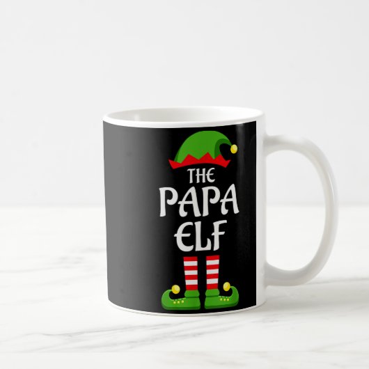Papa Elf Family Matching Group Christmas Dad  Kaffeetasse (Rechts)