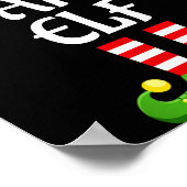 Papa Elf Family Matching Group Christmas Dad  Poster (Ecke)