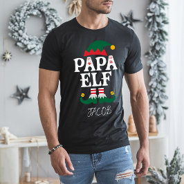 Papa Elf Funny Familienweihnachtsmatte T-Shirt
