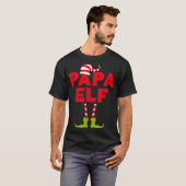 Papa Elf Funny Matching Weihnachtskostüm T-Shirt (Vorne ganz)