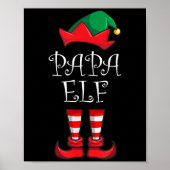 Papa Elf Matching Familienweihnachtssomma Party Pa Poster (Vorne)