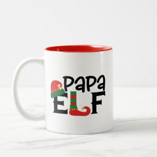 Papa Elf Zweifarbige Tasse