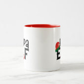 Papa Elf Zweifarbige Tasse (Mittel)