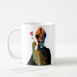 Papa Emeritus II/Secondo mit Rose Kaffeetasse