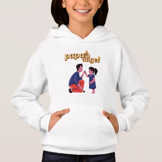 Papa-Engel Hoodie (Vorderseite)