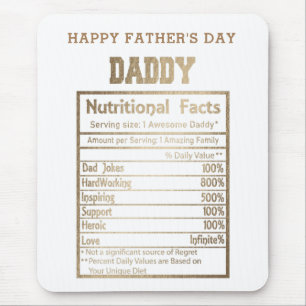 Papa ernährungsphysiologische Fakten Mousepad
