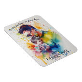 Papa Erste Väter Tageskarte Magnet (Rechte Seite)