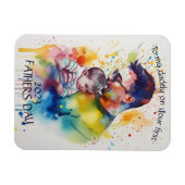 Papa Erste Väter Tageskarte Magnet (Horizontal)