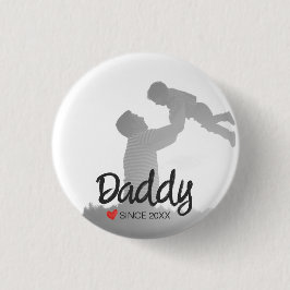 Papa, erster Vatertag, erster glücklicher Vater Button