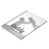 Papa, erster Vatertag, erster glücklicher Vater Notizblock (Linke Seite)