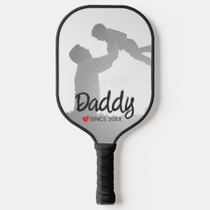 Papa, erster Vatertag, erster glücklicher Vater Pickleball Schläger