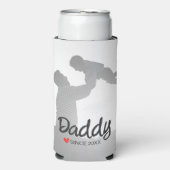 Papa, erster Vatertag, erster glücklicher Vater Selters Dosenkühler (Seltzer Vorderseite)