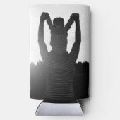 Papa, erster Vatertag, erster glücklicher Vater Selters Dosenkühler (Rückseite)