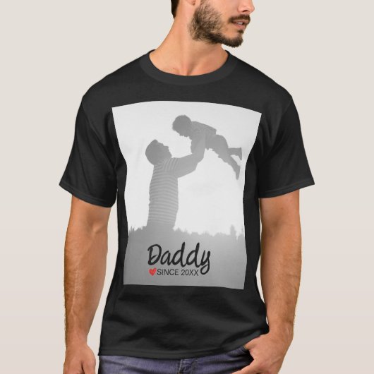 Papa, erster Vatertag, erster glücklicher Vater T-Shirt (Vorderseite)