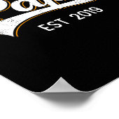 Papa Est 2019 Soon To Be Grandpa To Be Announcemen Poster (Ecke)