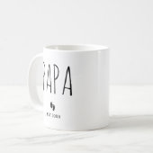 Papa Est 2025 Neue Papa Kaffeetasse (Vorderseite Links)