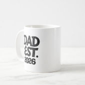 Papa Est 2026 Stolzer Vater seit Kaffeetasse (Vorderseite Links)