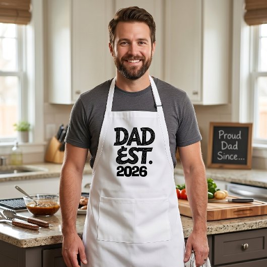 Papa Est 2026 Stolzer Vater seit Schürze