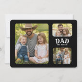 Papa Est 3 Foto Feiertagskarte (Vorderseite)