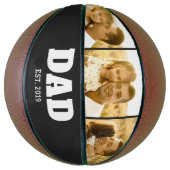 Papa Established Bold Schwarz 3 Foto Basketball (Vertikal)