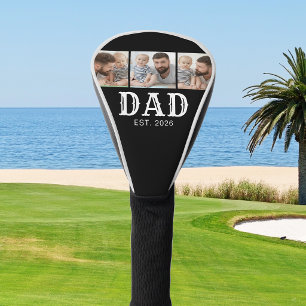 Papa Established Fett Schrift Schwarz 3 Foto Golf Headcover