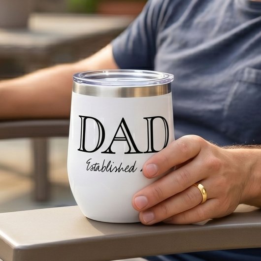 Papa Established Fett Schwarz Weiß