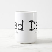 Papa Established Fett Schwarz Weiß Kaffeetasse (Mittel)