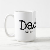 Papa Established Fett Schwarz Weiß Kaffeetasse (Links)