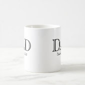 Papa Established Fett Schwarz Weiß Kaffeetasse (Mittel)