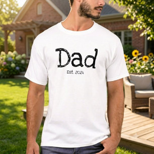 Papa Established Fett Schwarz Weiß T-Shirt