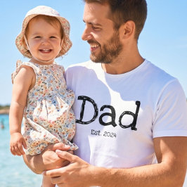 Papa Established Fett Schwarz Weiß T-Shirt