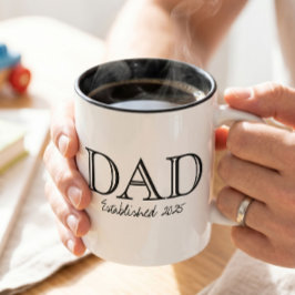 Papa Established Fett Schwarz Weiß Zweifarbige Tasse
